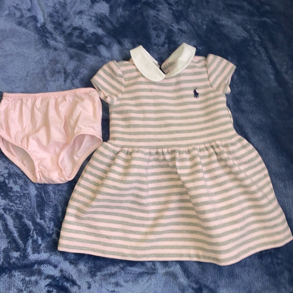 Baby Girl Ralph Lauren Dress w/ Bloomers